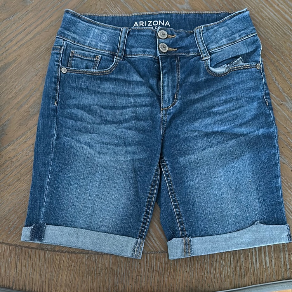 Arizona Jean Company Dark Blue Denim Shorts
